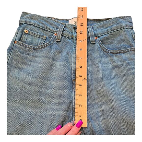 BDG Jeans Womens Size 26 Blue Cowboy Straight Leg High Rise Normcore Distressed - Picture 12 of 13